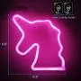 i-CHONY LED Pink Unicorn Neon Sign for Wall Decor Light - Unicorn Gift lamp - 3 AA Battery or USB Powered Neon NightLight for Living Room,Bedroom,Party,Christmas,New Year