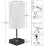 USB Bedside Table Lamp,Cotanic Minimalist Bedside Desk Lamp with Charging Port,Lamps for Bedrooms,Fabric Shade Ambient Light,Modern Nightstand Lamp with Pull Chain USB Bedside Table Lamp,Cotanic Minimalist Bedside Desk Lamp with Charging Port,Lamps for Bedrooms,Fabric Shade Ambient Light,Modern Nightstand Lamp with Pull Chain