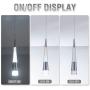 VILUXY Modern Kitchen Island Pendant Lighting, Adjustable LED Cone Pendant Light with Silver Plating Nickel Finish Acrylic Shade for Dining Rooms 7W, Cool White 6000K