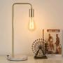 HAITRAL Industrial Table Lamp Gold - Small Desk Lamp for Bedroom, Office, Living Room HAITRAL Industrial Table Lamp Gold - Small Desk Lamp for Bedroom, Office, Living Room
