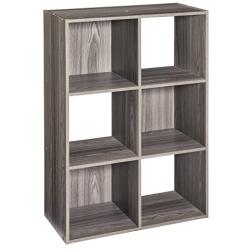 ClosetMaid 4166 Cubeicals Organizer, 6-Cube, Natural Gray