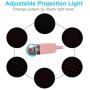 Star Projector Night Light, Loyalsea Adjustable Romantic Galaxy Flexible USB Interior Car Lights, Portable Night Lamp Decorations for Ceiling, Bedroom, Party and More(Pink）