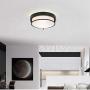 Berliget 12 Inch Modern 2 Lights Ceiling Lighting Metal Industrial Black Flush Mount Ceiling Light, Ceiling Light Fixture for Kitchen, Bedroom, Laundry, Living Room, Hallway