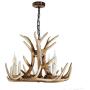 Resin Antler Chandelier 3 Light, Antler Lighting Vintage Style Deer Horn Ceiling Light for Living Room,Bar,Cafe, Dining Room
