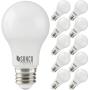 Sunco Lighting 10 Pack A19 LED Bulb, 3W=25W, 4000K Cool White, 250 LM, Dimmable, E26 Base, Indoor Light - UL