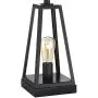 Kacey Industrial Farmhouse Table Lamps Set of 2 with USB Charging Port Nightlight LED Open Column Dark Metal Oatmeal Fabric Drum Shade for Living Room Bedroom Bedside Nightstand - Franklin Iron Works