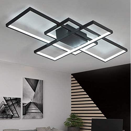 LED Living Room Dining Room Flush Mount Ceiling Light Fixtures Ceiling Hanging Lighting Dimmable Remote Acrylic Chandeliers Modern Designer 3 Rectangle Hotel Lobby Kitchen Bedroom Decor Ceiling Lamp