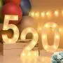 CJWPOWER Room Decor, LED Letter Signs, Cute Home Decor, Light Up Letter Signs for Wall, Bedroom, Party Decorations, Wedding, Birthday. Night Light and More (2)