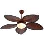 52'' Palm Island Bali Ceiling Fan, Outdoor Ceiling Fan Remote Control with 5 Oil Brushed Bronze Palm Leaf, Farmhouse Ceiling Fan for Living Room/Dining Room/Hall (42 Inch Tropical Outdoor Ceiling Fan)
