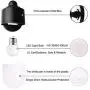 FUDESY 2-Pack Waterproof Plastic Outdoor Wall Lights,Black Jelly Jar Wall Mount Light Fixture for Porch,Patio,Warm White,FDS216B2