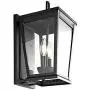 Safavieh PLT4012A Morla 2-Light Black Wall (LED Bulb Included) Outdoor Lantern