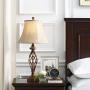 Table Lamp Set of 2 for Bedroom or Living Room, 27.5 in. High Royal Bronze Finish, Large Bedside Reading,Dining,Kitchen,Nightstand Traditional Table Lamps (Bronze Table lamp)