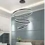 Meenyo Modern LED Chandelier Lighting Dimmable Ceiling Dining Room Chandeliers Contemporary Living Room Light Fixtures Hanging 3 Rings Bedroom Foyer Pendant Lights Black 113W 31.5''Dia Meenyo Modern LED Chandelier Lighting Dimmable Ceiling Dining Room Chandeliers Contemporary Living Room Light Fixtures Hanging 3 Rings Bedroom Foyer Pendant Lights Black 113W 31.5''Dia