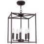 Foyer Lighting Farmhouse Chandelier Light Fixtures Oil Rubbed Bronze 5 Light Hall Pendant Light for Island Lighting Dining Room Lighting by Lucidce