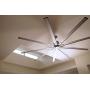 Big Air 96'' Industrial Indoor/Outdoor Ceiling Fan, 6 Speed with Remote, Silver