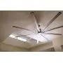 Big Air 96'' Industrial Indoor/Outdoor Ceiling Fan, 6 Speed with Remote, Silver