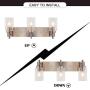 VINLUZ Vanity Bathroom Light Fixture Brushed Nickel 3 Lights Modern Wall Sconce Lighting with Clear Glass Shade Vintage Rustic Porch Wall Lamp Bedroom Living Room