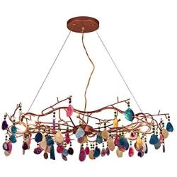 Creative Modern Firefly Chandelier,Color Agate Chandelier Nordic Modern Firefly Ceiling Light Sputnik Pendant Light Fixture For For Living Dining Room