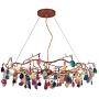 Creative Modern Firefly Chandelier,Color Agate Chandelier Nordic Modern Firefly Ceiling Light Sputnik Pendant Light Fixture For For Living Dining Room