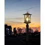 Beionxii Outdoor Post Lights | Exterior Pillar Lantern Pier Mount Lights with 3-Inch Base, Sand Textured Black Cast Aluminum with Clear Glass