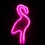 Flamingo Neon Light Wall Decor Neon Signs for Bedroom Girls Birthday Party Christmas Valentines Gift with Table Stand USB Plug and Battery Operated (NEFLM)
