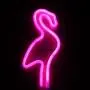 Flamingo Neon Light Wall Decor Neon Signs for Bedroom Girls Birthday Party Christmas Valentines Gift with Table Stand USB Plug and Battery Operated (NEFLM)
