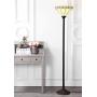 JONATHAN Y JYL8005A Moore Style 68.57'' Torchiere LED Floor Lamp, Tiffany, Traditional for Bedroom, Living Room, Bronze