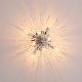 Dellemade Sputnik Chandelier, 8-Light Flush Mount Ceiling Light for Bedroom, Living Room, Dining Room, Office (Silver)