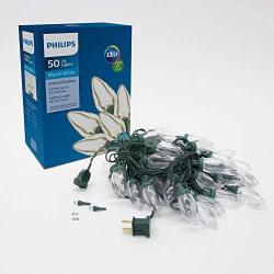 Philips 50ct LED C9 Smooth Christmas Lights, Warm White