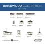 Briarwood Collection Whitewashed Five-Light Farmhouse Linear Chandelier