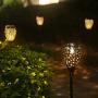 newvivid Star Moon Solar Lights Decorative Solar Lamps Garden Stake Light, Solar Lights Outdoor Garden Stake Light for Pathway Yard Lawn Patio Bronze 2 Pcs