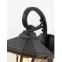Outdoor Wall Light Fixtures as Porch Light Waterproof Exterior Light Fixtures Wall Mount 18.3''H Weather Resistant Black Finish with Clear Glass Outdoor Wall Sconce for House Garage Driveway Patio