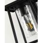 Small Modern Outdoor Wall Light Fixtures Exterior Wall Lantern Outside Lamp Wall Mounted Waterproof Black Finish with Water Glass Outdoor Wall Sconce for Driveway Patio Porch Lighting