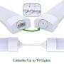 Airand 5000K LED Ceiling Light Fixture, 2FT IP66 Waterproof LED Tube Light, LED Garage Light for Bathroom, Kitchen, Corridor, Garage, Warehouse, Basement, Vanity and Office (Cool White)