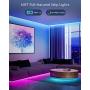 60ft LED Strip Lights with Remote Music Sync LED Lights for Bedroom App Control Color Changing SMD5050 RGB LED Light Strips for Desk, Dorm, Under The Cabinet, TVs, Rooms(APP+Remote+Mic+Button Switch)