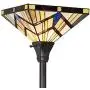 Tiffany Floor Lamp, Capulina Handcrafted Tiffany Style Torchiere Floor Lamp, Tiffany Style Floor Light, Stained Glass Floor Lamp, Floor Lamp Tiffany (Tall: 70 x W14.2 inches)