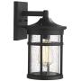 Emliviar Outdoor Wall Light Fixture, Exterior Wall Sconce Lantern, Black Finish with Seeded Glass, 2085B3 BK Emliviar Outdoor Wall Light Fixture, Exterior Wall Sconce Lantern, Black Finish with Seeded Glass, 2085B3 BK