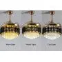 Sky Demons 42” Modern luxury Fandelier Crystal Chandelier Lamp Ceiling Fan light with Invisible Retractable Blades for Living Room Dining Room Kitchen,French Gold