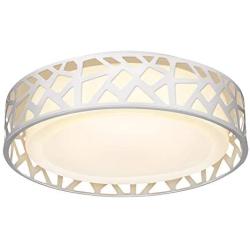 LED Flush Mount Ceiling Light, VICNIE 14 Inch Dimmable Round Lighting Fixture, 20W 1400 Lumens 3000K Warm White, ETL Listed for Kitchen, Hallway, Bedroom, Stairways (Metal Body and Acrylic Shade)