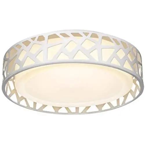 LED Flush Mount Ceiling Light, VICNIE 14 Inch Dimmable Round Lighting Fixture, 20W 1400 Lumens 3000K Warm White, ETL Listed for Kitchen, Hallway, Bedroom, Stairways (Metal Body and Acrylic Shade) LED Flush Mount Ceiling Light, VICNIE 14 Inch Dimmable Round Lighting Fixture, 20W 1400 Lumens 3000K Warm White, ETL Listed for Kitchen, Hallway, Bedroom, Stairways (Metal Body and Acrylic Shade)