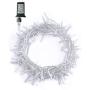 42.6FT 100LED Indoor Outdoor String Lights, Waterproof Fairy Lights with 30V Power Plug in, 8 Lighting Modes for Bedroom, Garden, Wedding Party, Christmas Decoration (White)