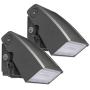 (2 Pack) Dakason 30W LED Wall Pack, Dusk-to-dawn Photocell, Adjustable Head, Full Cut-off Security Light, 5000K 3300lm Replaces 100-150W HPS/HID IP65 Waterproof Outdoor Lighting fixture ETL DLC Listed