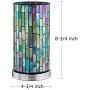 Touch Bedside Nightstand Table Lamp - Set of 2 Decrative Dimmable Mosaic End Side Console Sofa Night Table Lamp for Living Room Bedroom Hallway Enterway Kids Room Bathroom Office Studio Hotel