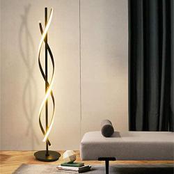 LED Floor Lamp Spiral Dimmable Energy-saving Vertical Table Lamp | Creative Reading Lighting and Lighting Tools | Lighting Choice for Living Room, Bedroom and Study Room