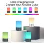 Slicoo Touch Sensor Table Lamp Color Changing RGB Bedside Lamp,Night Light for Bedrooms, Living Rooms and Office,Indoor and Outdoor use