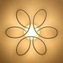 Modern Ceiling Light Fixture, CraftThink Flush Mount 29'' Wide Silicon Gel Twist Semi Flush Light Nordic Style LED Ceiling Fixture for Living Room Bedroom Office, Warm Light Source