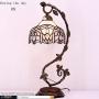 Tiffany Lamps White Stained Glass Crystal Style Table Desk Reading Light Style Shade W8H20 Inch WERFACTORY Lamps Parent Friend Lover Living Room Bedroom Bookcase Dresser Coffee Bar Gifts
