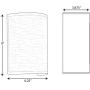 Progress Lighting P710071-030-30 Inspire LED Wall Sconce with Summer Linen Shade, 9'' x 6-1/4'', White