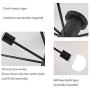 Dellemade Modern Sputnik Chandelier, 10-Light Ceiling Light for Bedroom,Dining Room,Kitchen,Office (Black)