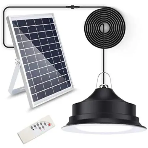 Solar Lights, SmterCon Solar Lights Outdoor Indoor, Can Work During The Day or Dusk On Dawn Off, 16.4Ft Cord IP65 Remote Control Solar Powered Chicken Coop Gazebo Patio Shed Barn Lights (Medium) Solar Lights, SmterCon Solar Lights Outdoor Indoor, Can Work During The Day or Dusk On Dawn Off, 16.4Ft Cord IP65 Remote Control Solar Powered Chicken Coop Gazebo Patio Shed Barn Lights (Medium)